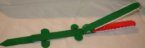 craft stick alligator - woodworking for kids - children's woodworking project