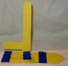 craft stick toy sailboat - children's woodworking project
