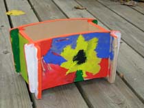 I Made That Stacking Box with painted flower
