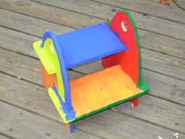 I Made That Sir Steps-A-Lot Stool - multicolored