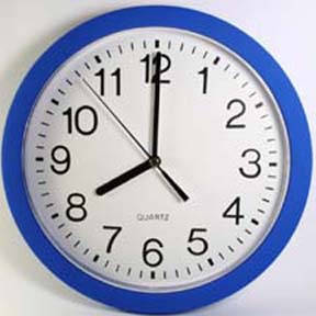 telling time second hand clock