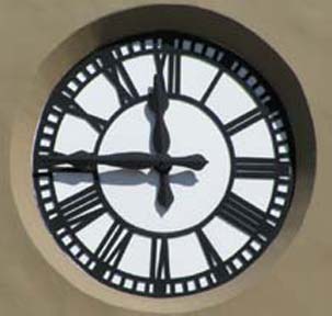 roman numeral clock